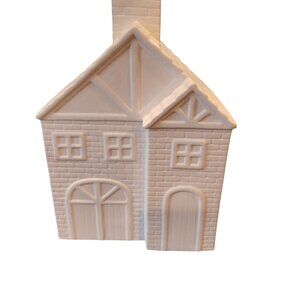 Williams Sonoma White Ceramic House Tea Light Candle Holder